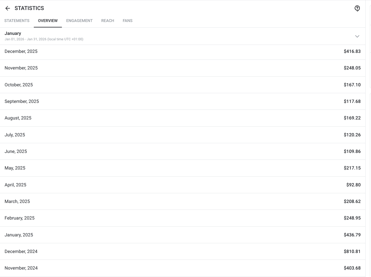 Before earnings screenshot